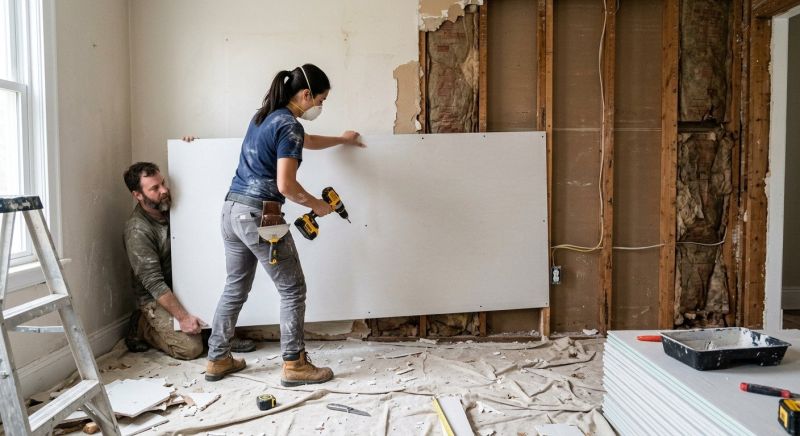 Ceiling Drywall Replacement in Olathe, KS